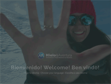 Tablet Screenshot of hieloyaventura.com